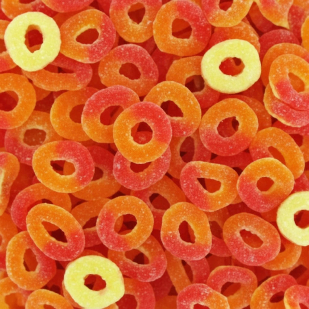 Anneaux pêche sucrés Dulceplus
-100 g