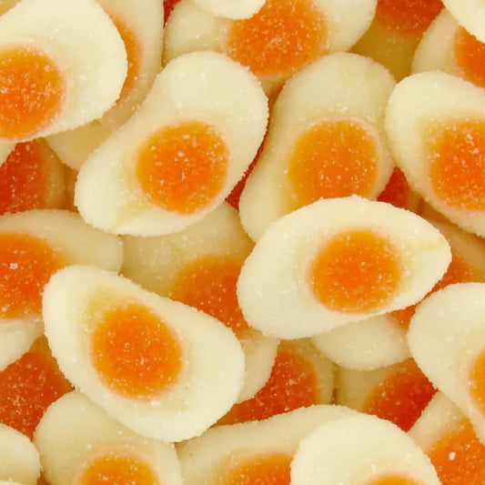 Œufs Frits Acidulés Saveur Caramel – Bonbons Gélifiés – 100g