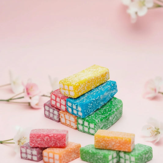 Briques Acidulées Goût Fruité – Bonbons Gélifiés Halal – Damel – 100g