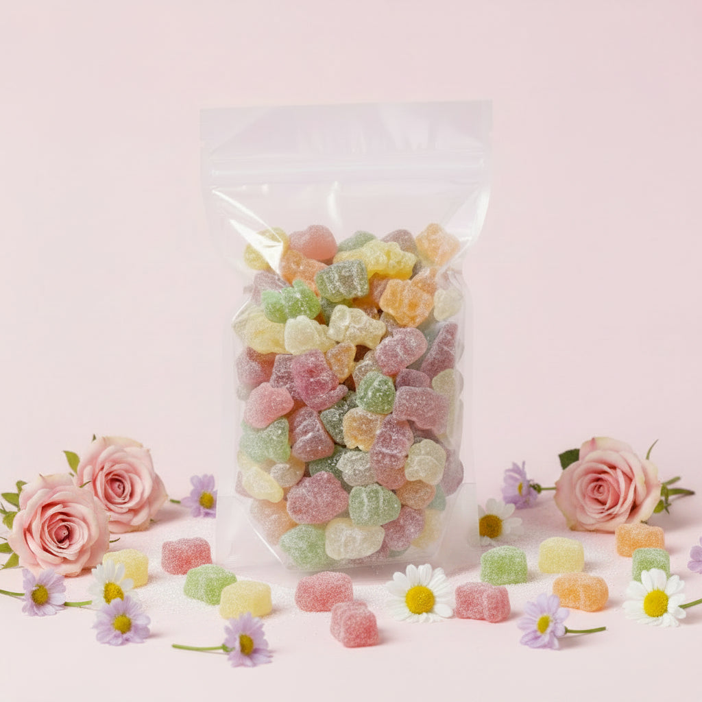 Mini Oursons Sucrés – Bonbons Gélifiés Halal Sans Gluten – 100g