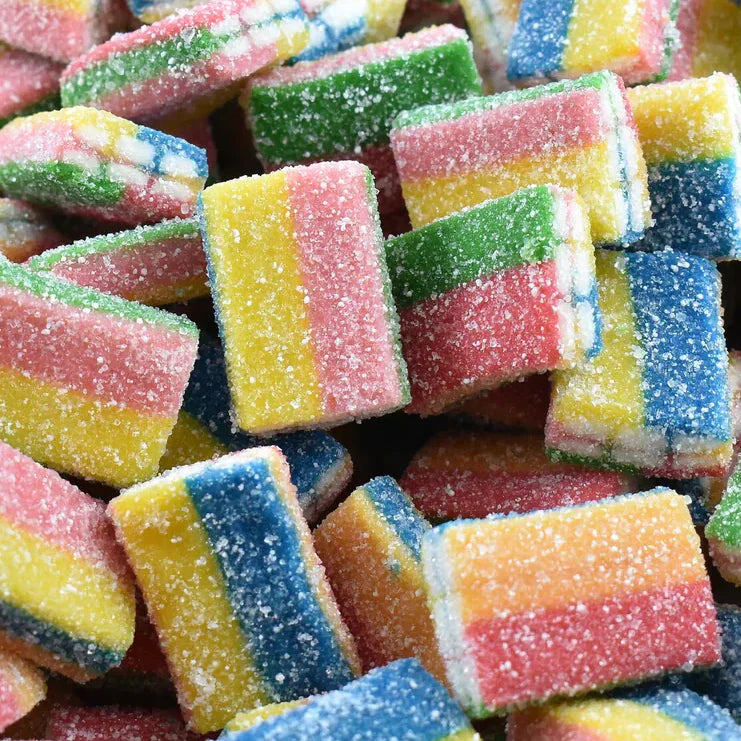Briques Acidulées 6 Couleurs Halal – Bonbons Gélifiés – 100g