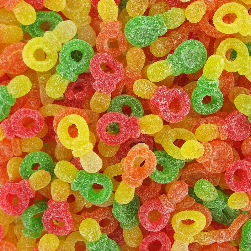 Tétines Fruits Sucrées – Bonbons Gélifiés Halal Acidulés – 100g