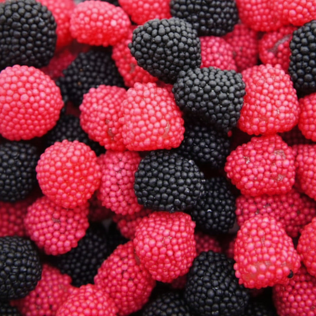 Mûres Rouge et Noir – Bonbons Gélifiés Halal – Dulceplus – 100g