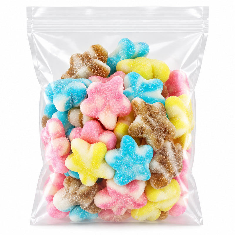 Étoiles Twist Mix Sucrées – Bonbons Halal – Dulceplus – 100g