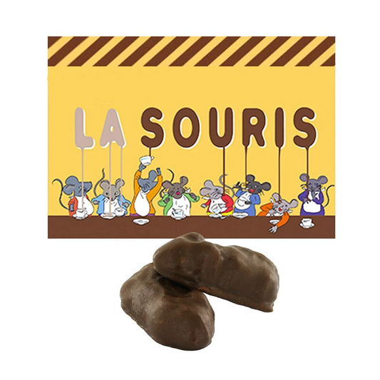 Souris caramels enrobées chocolat au lait x5