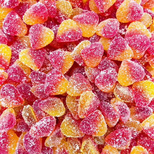 Cœurs pêche sucrés - Bonbons halal 100g | Confiserie premium