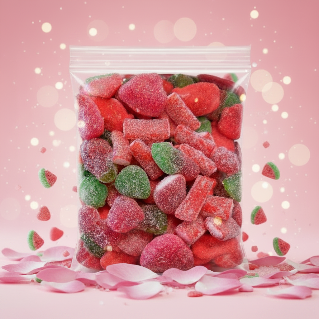 Mix Louise Rouge Sucré – Bonbons Gélifiés Fruités – Confiserie de Louise – 500g / 1kg