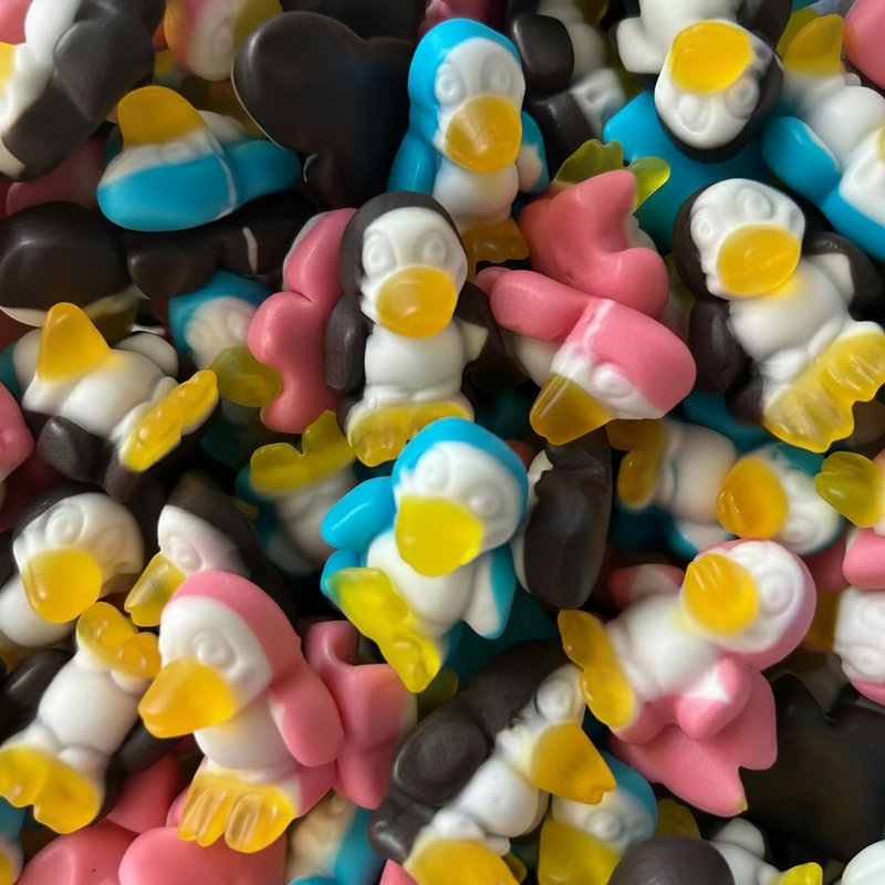 Pingouins 3D Assortis – Bonbons Gélifiés Fruités – Trolli – 100g