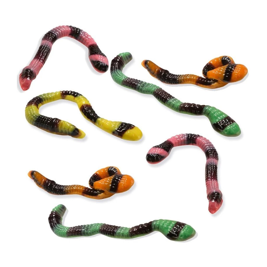 Serpents Anacondas Géants Fruités – Bonbons Gélifiés Halal – Dulceplus – 100g