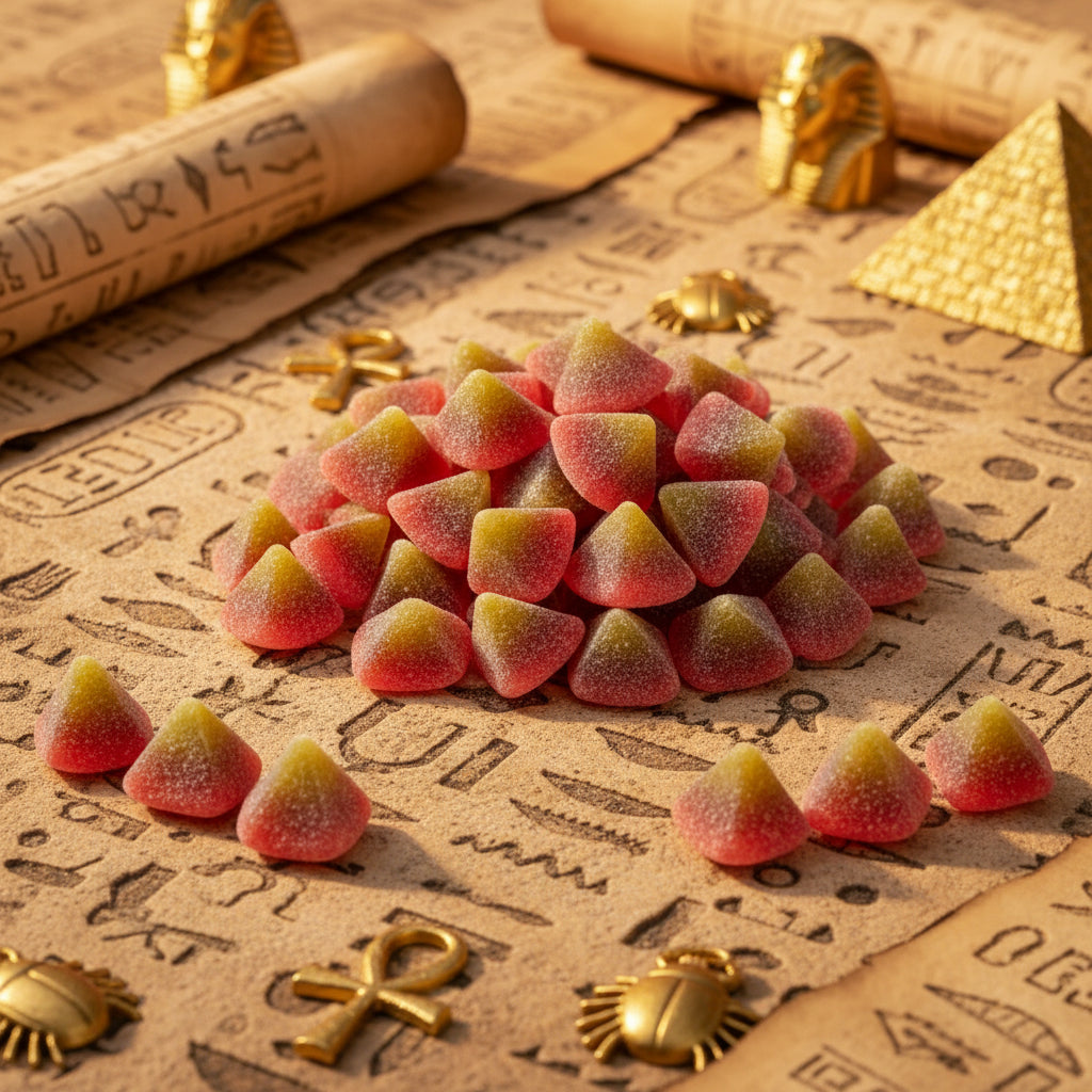 Pyramides Sucrées Fruitulées Halal – Bonbons Gélifiés – Damel – 100g