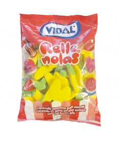 Bananes Sucrées Géantes – Bonbons Gélifiés Fruités – Vidal – x1