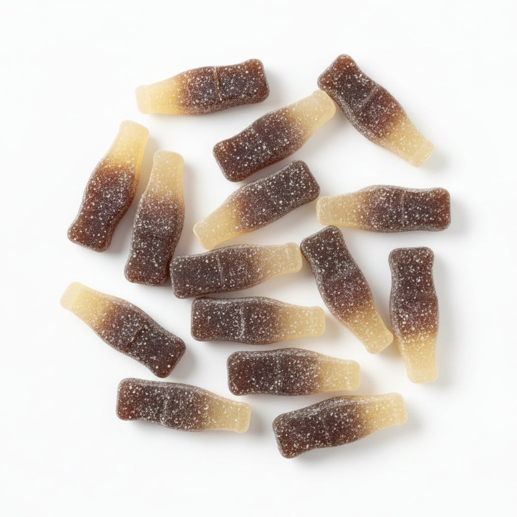 Bouteilles Cola Sucrées – Bonbons Gélifiés Halal – Dulceplus – 100g