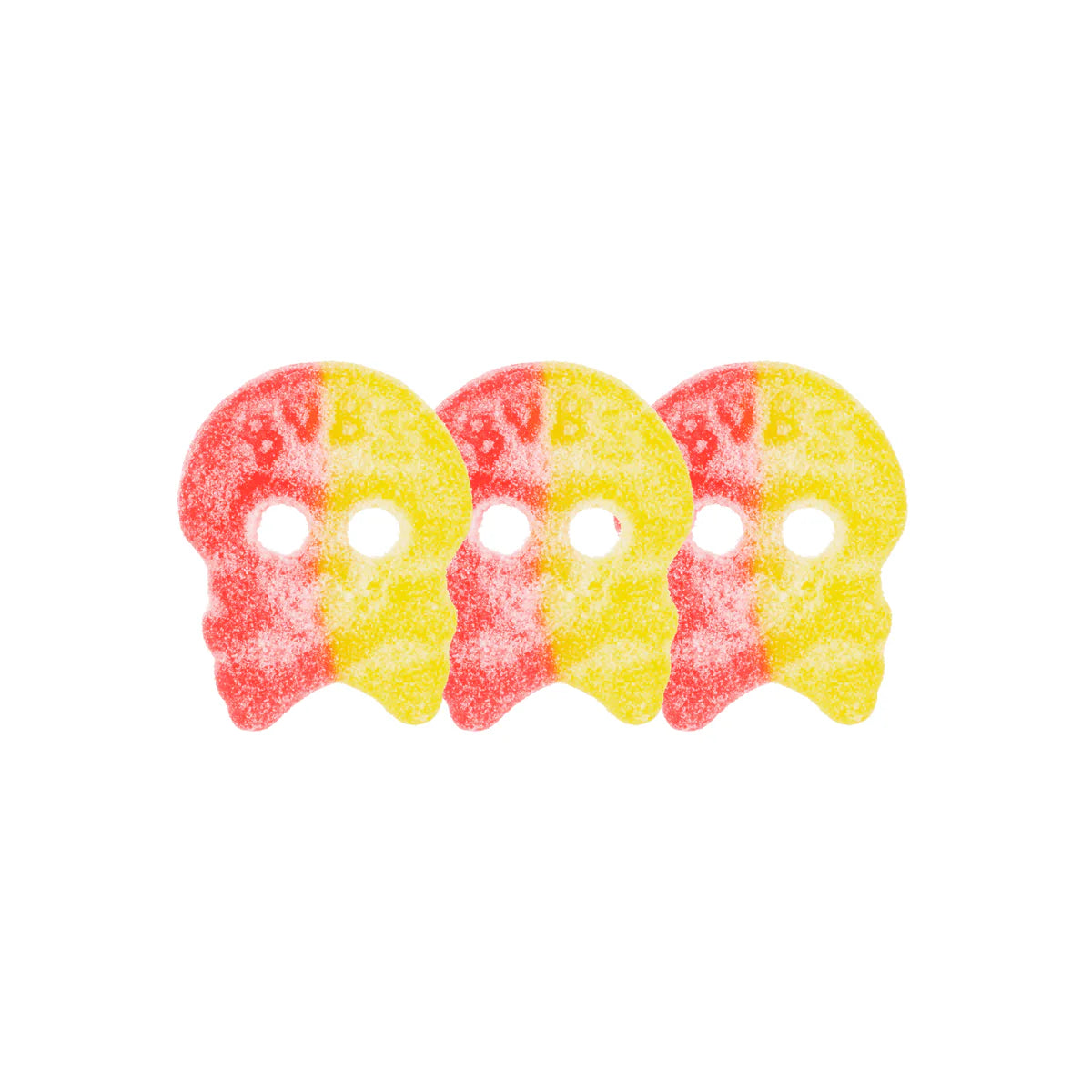 Bubs Crânes Framboise Citron – Bonbons Suédois Acidulés Sans Gélatine – 100g