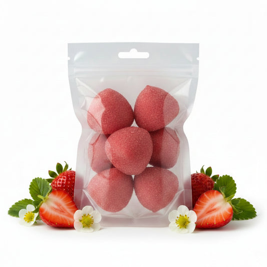Balles de Golf Saveur Fraise – Chamallows x5 – Confiserie de Louise – 105g