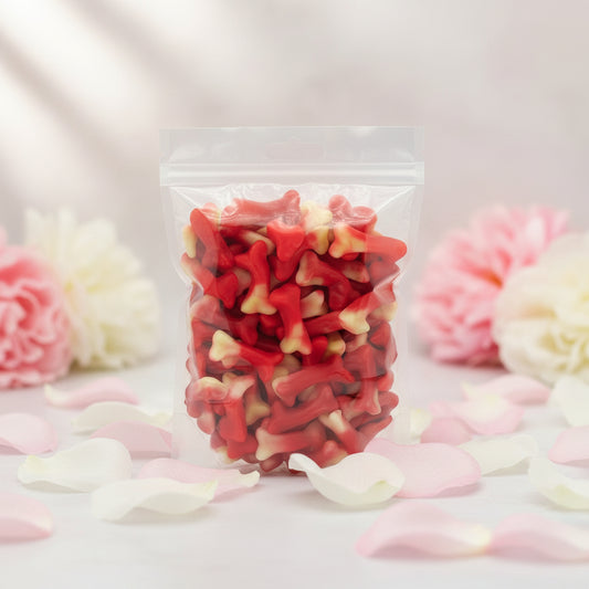 Os Lisses Saveur Fraise – Bonbons Gélifiés Halal – Dulceplus – 100g