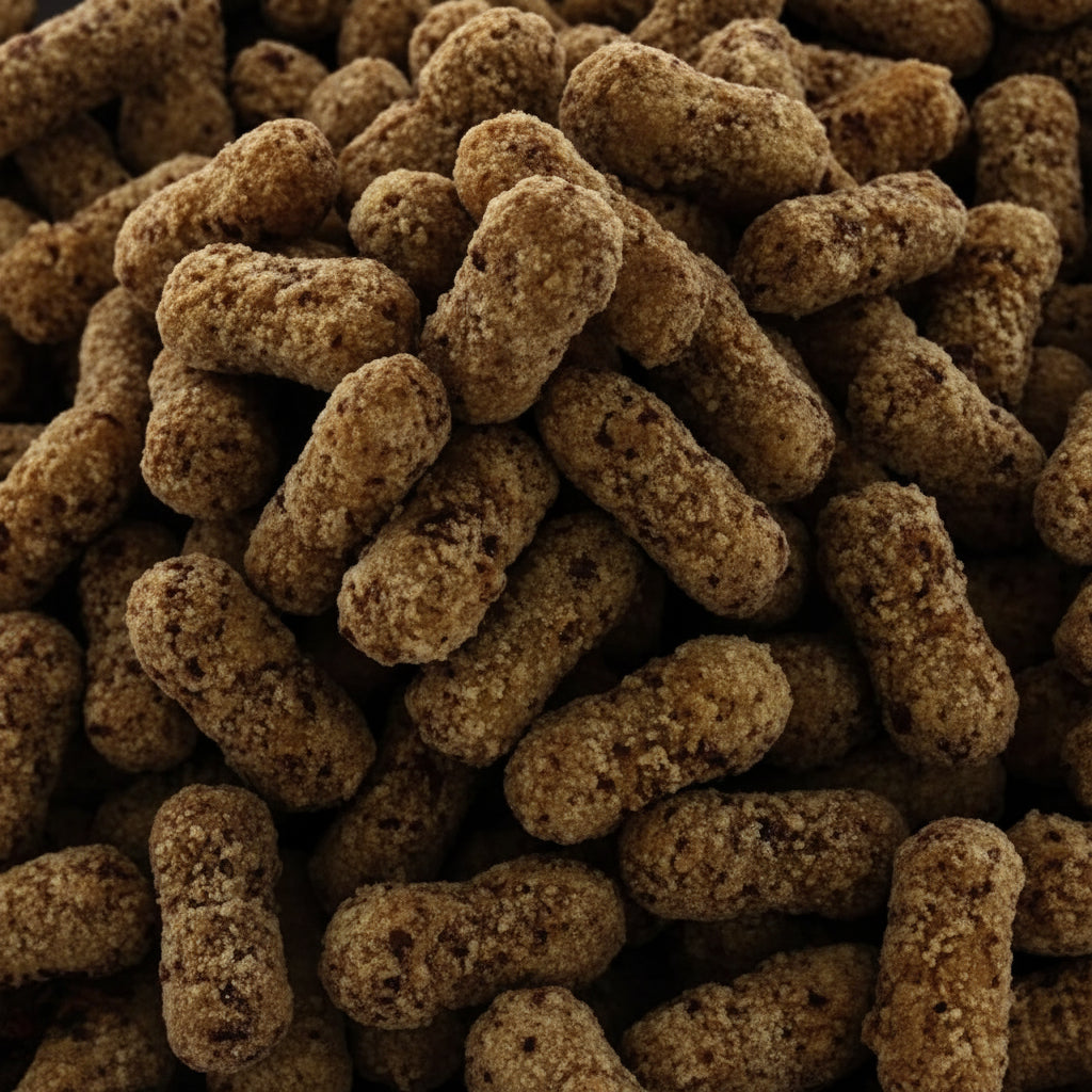 Cacahuètes feuilletées enrobées  au caramel   100g