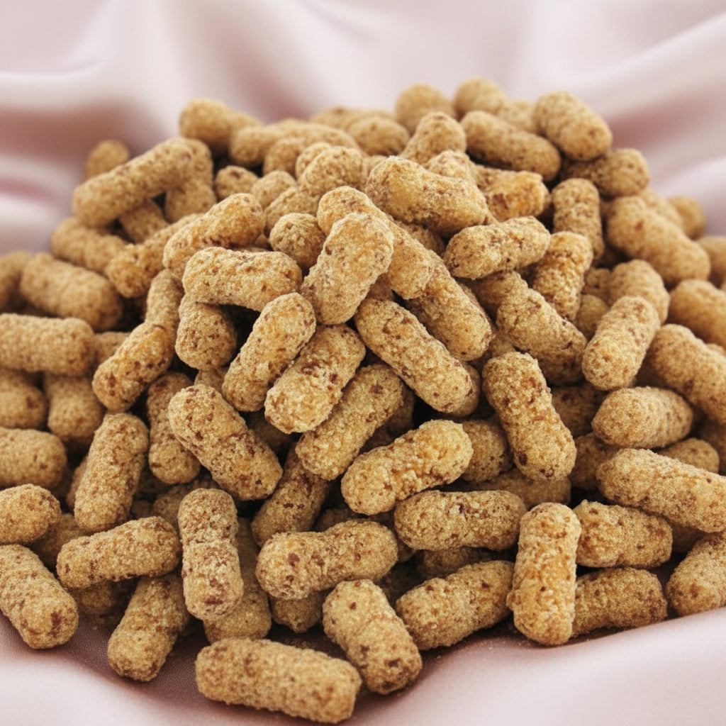 Cacahuètes feuilletées enrobées  au caramel   100g