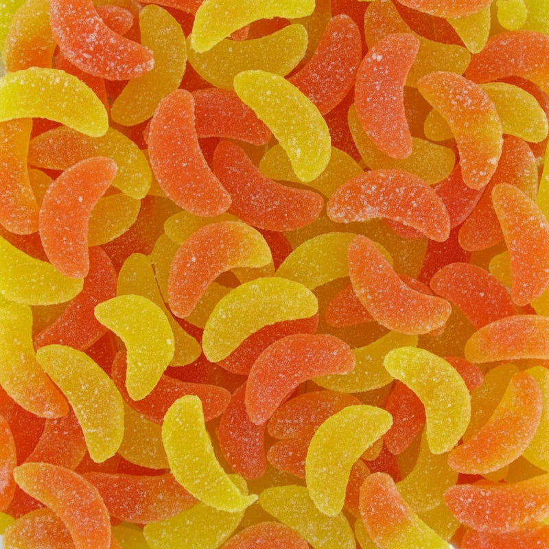 Quartiers Orange et Citron Sucrés Halal – Bonbons Gélifiés – 100g